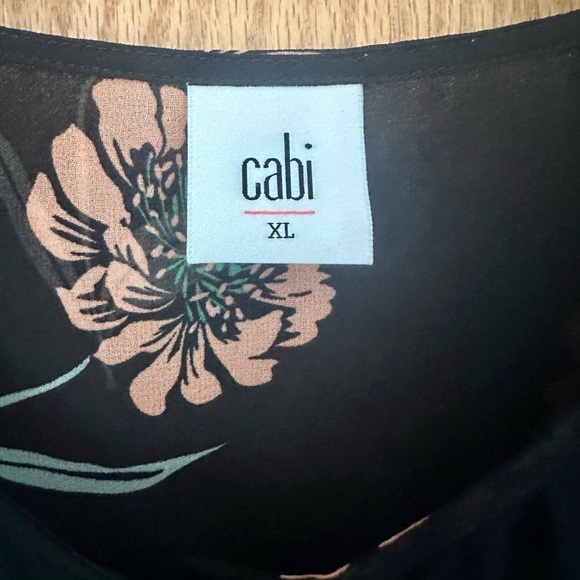 Cabi #5206 La Di Da Sheer Floral 3/4 Bell
Sleeve Button Front Blouse - Picture 4 of 4